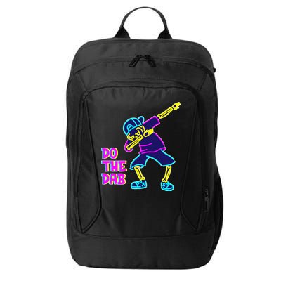 Retro Do the Dab Neon Skeleton City Backpack