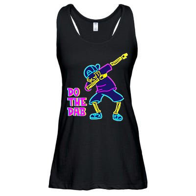Retro Do the Dab Neon Skeleton Ladies Essential Flowy Tank