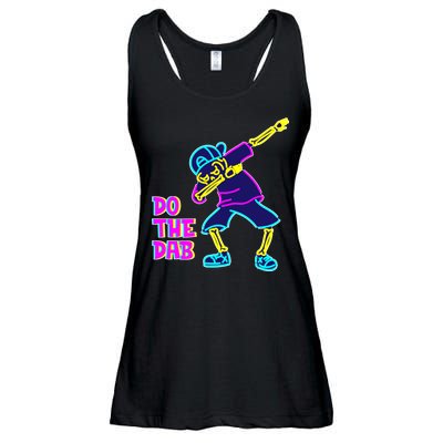 Retro Do the Dab Neon Skeleton Ladies Essential Flowy Tank