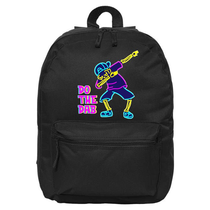 Retro Do the Dab Neon Skeleton 16 in Basic Backpack