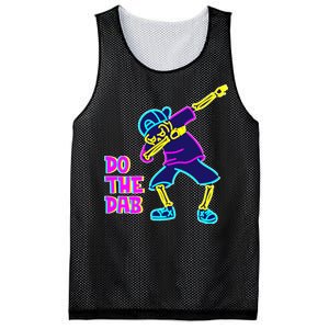 Retro Do the Dab Neon Skeleton Mesh Reversible Basketball Jersey Tank