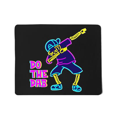 Retro Do the Dab Neon Skeleton Mousepad