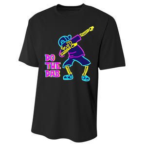 Retro Do the Dab Neon Skeleton Performance Sprint T-Shirt