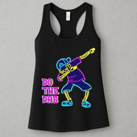 Retro Do the Dab Neon Skeleton Womens Tank Top