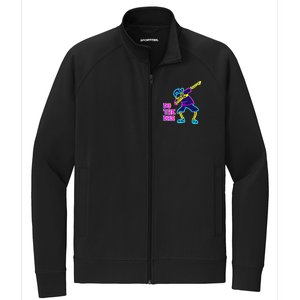 Retro Do the Dab Neon Skeleton Stretch Full-Zip Cadet Jacket