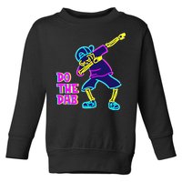 Retro Do the Dab Neon Skeleton Toddler Sweatshirt