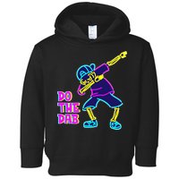 Retro Do the Dab Neon Skeleton Toddler Hoodie