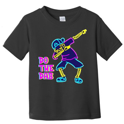 Retro Do the Dab Neon Skeleton Toddler T-Shirt