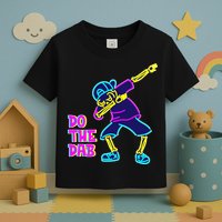 Retro Do the Dab Neon Skeleton Toddler T-Shirt