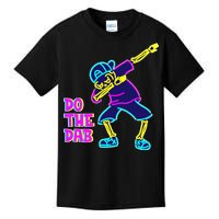 Retro Do the Dab Neon Skeleton Kids T-Shirt