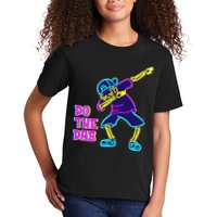 Retro Do the Dab Neon Skeleton Kids T-Shirt