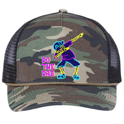 Retro Do the Dab Neon Skeleton Retro Rope Trucker Hat Cap