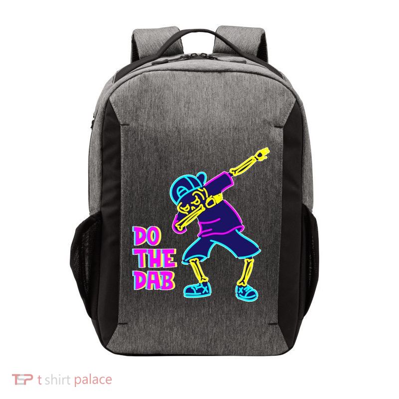 Retro Do the Dab Neon Skeleton Vector Backpack