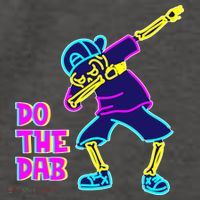 Retro Do the Dab Neon Skeleton Vector Backpack