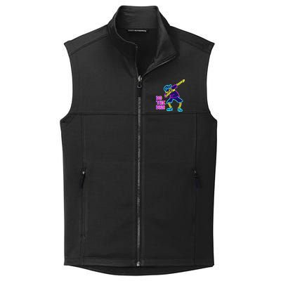 Retro Do the Dab Neon Skeleton Collective Smooth Fleece Vest