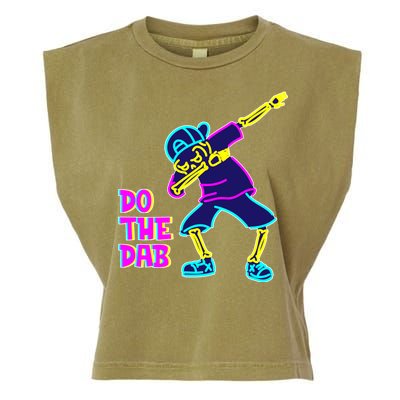 Retro Do the Dab Neon Skeleton Garment-Dyed Women's Muscle Tee