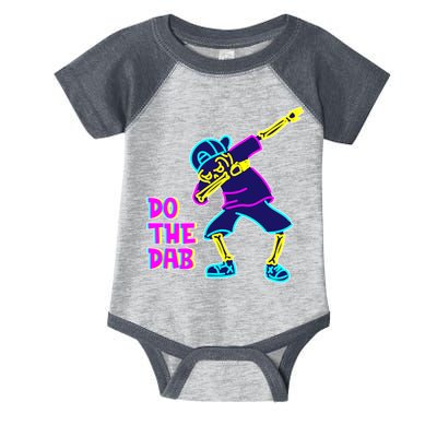 Retro Do the Dab Neon Skeleton Infant Baby Jersey Bodysuit