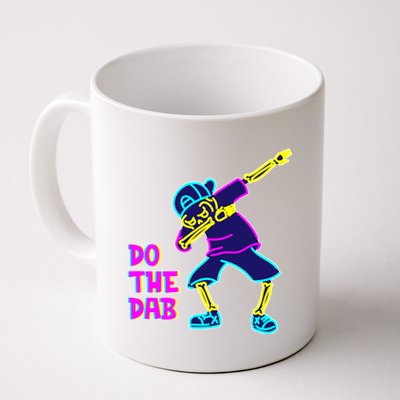 Retro Do the Dab Neon Skeleton Coffee Mug