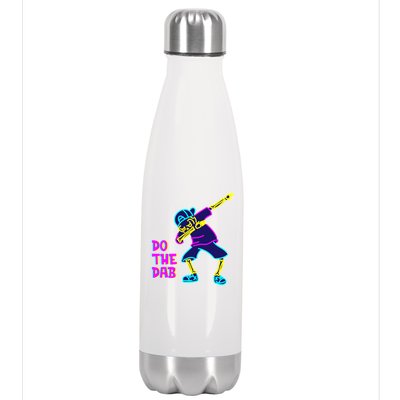 Retro Do the Dab Neon Skeleton Stainless Steel Insulated Water Bottle