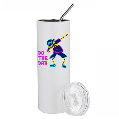 Retro Do the Dab Neon Skeleton Stainless Steel Tumbler