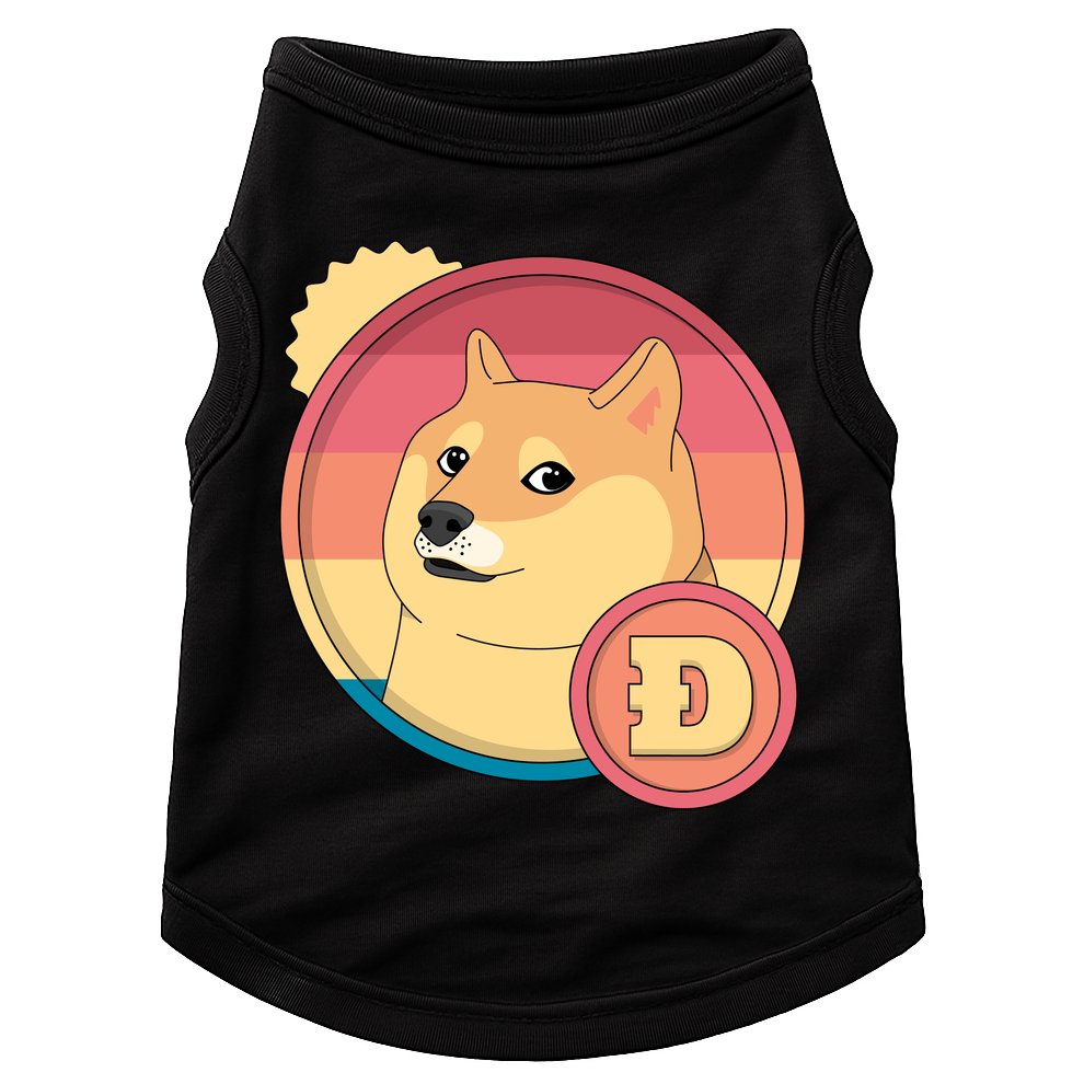 Retro DogeCoin Doggie Tank