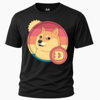 Retro DogeCoin Cooling Performance Crew T-Shirt