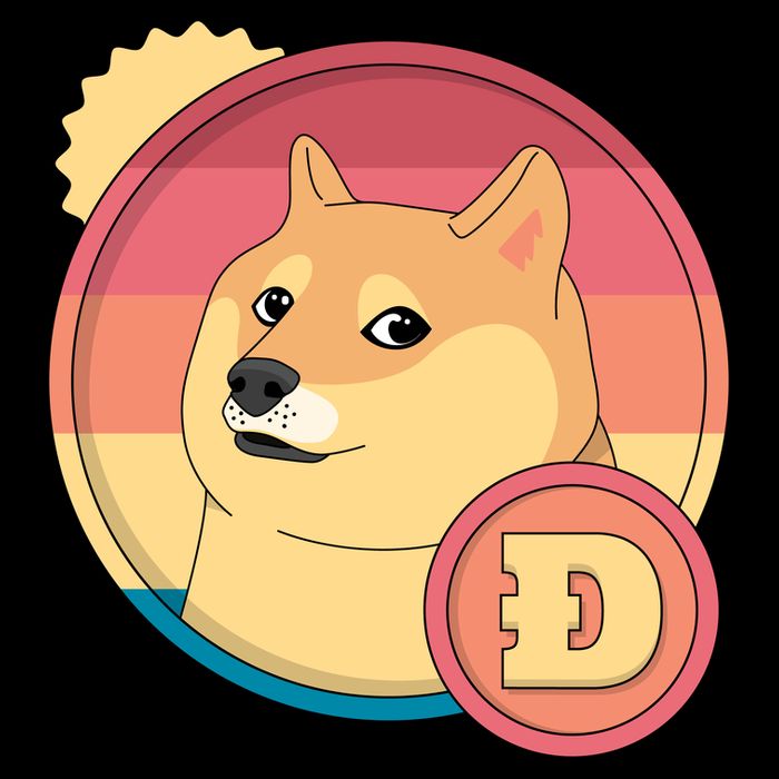 Retro DogeCoin Cooling Performance Crew T-Shirt