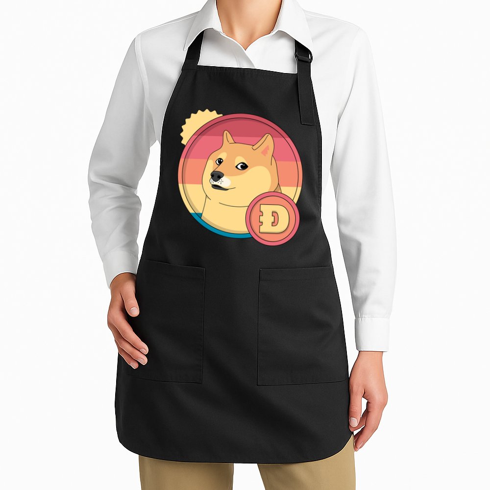 Retro DogeCoin Apron