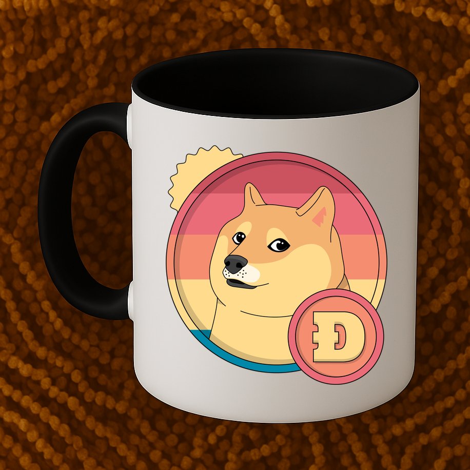 Retro DogeCoin Mug
