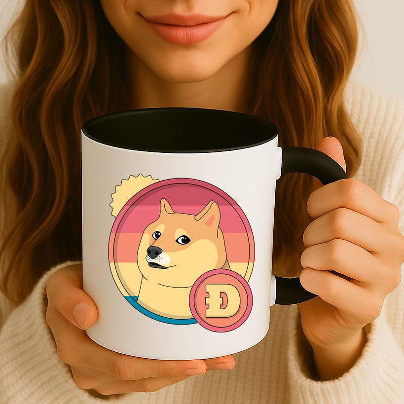 Retro DogeCoin Mug