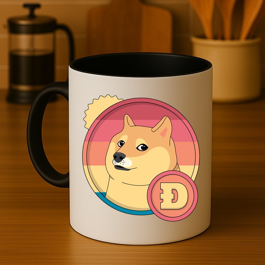 Retro DogeCoin Mug