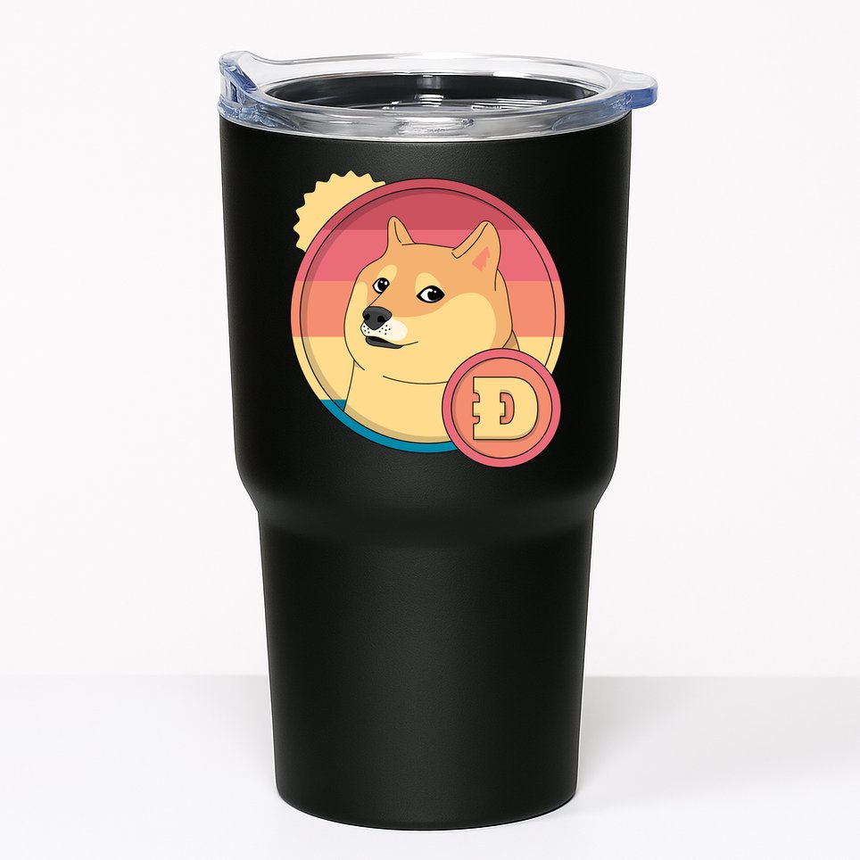 Retro DogeCoin Tumbler