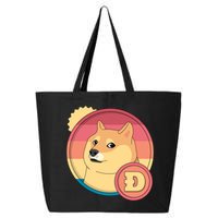 Retro DogeCoin 25L Jumbo Tote