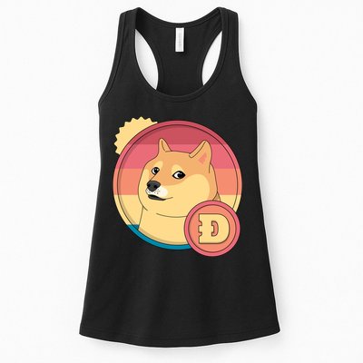 Retro DogeCoin Womens Tank Top