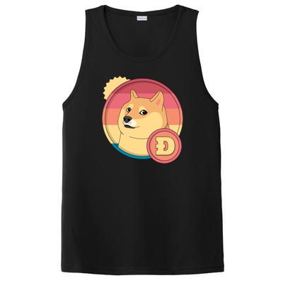 Retro DogeCoin PosiCharge Competitor Tank