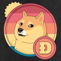 Retro DogeCoin Golf Towel