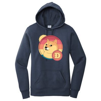 Retro DogeCoin Women's Pullover Hoodie