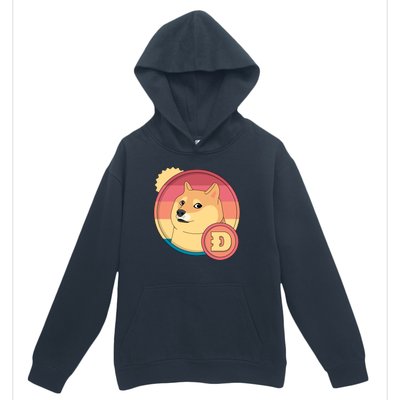 Retro DogeCoin Urban Pullover Hoodie