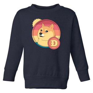 Retro DogeCoin Toddler Sweatshirt