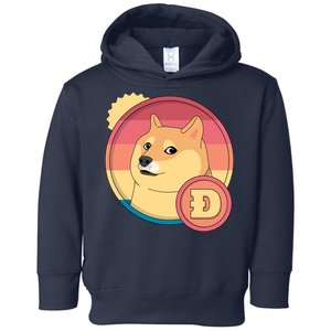 Retro DogeCoin Toddler Hoodie