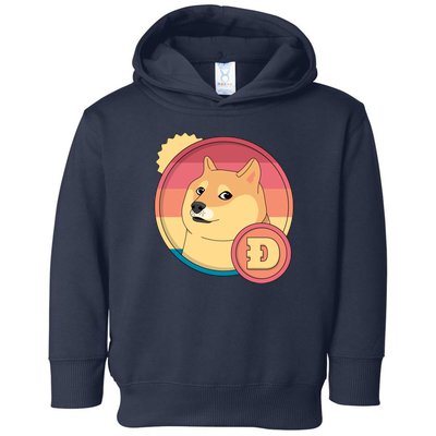 Retro DogeCoin Toddler Hoodie