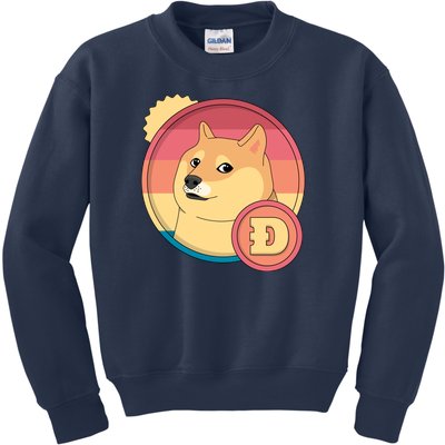 Retro DogeCoin Kids Sweatshirt