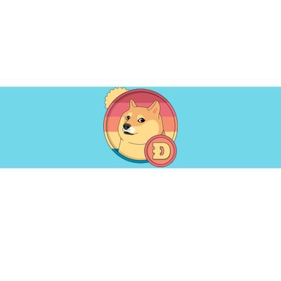 Retro DogeCoin Bumper Sticker