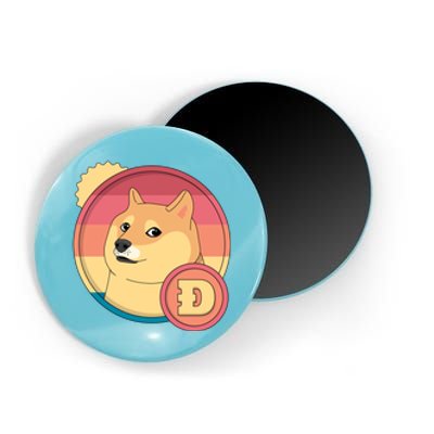 Retro DogeCoin Magnet