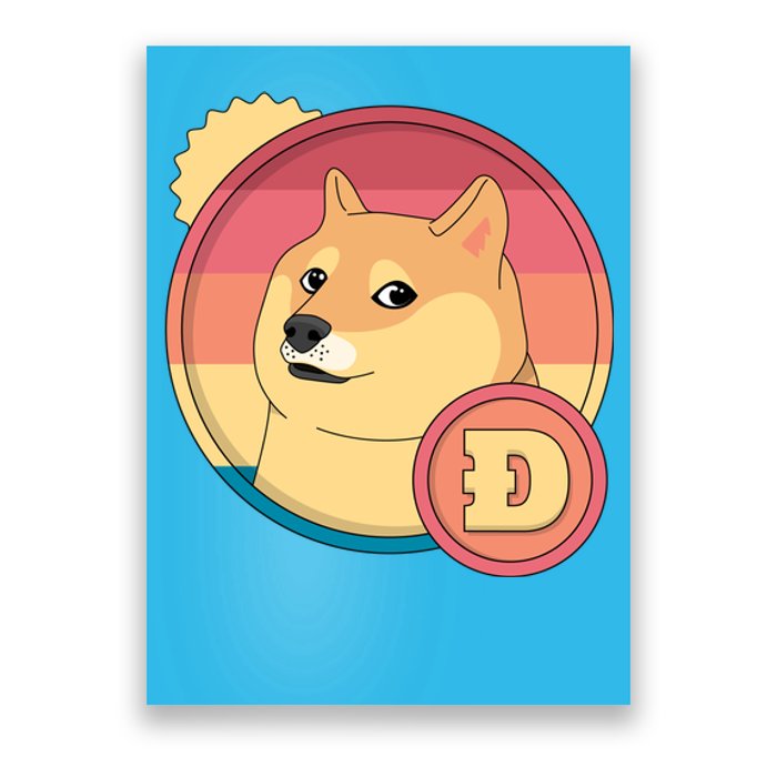 Retro DogeCoin Poster