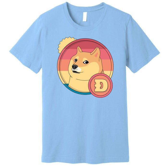 Retro DogeCoin Premium T-Shirt