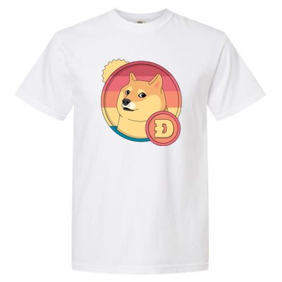 Retro DogeCoin Garment-Dyed Heavyweight T-Shirt