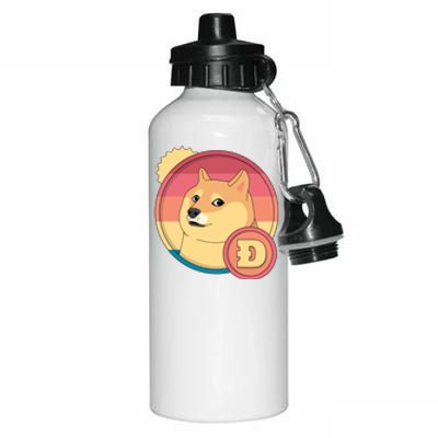 Retro DogeCoin Aluminum Water Bottle