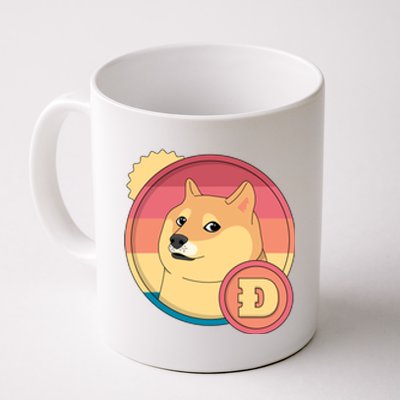 Retro DogeCoin Coffee Mug