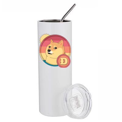 Retro DogeCoin Stainless Steel Tumbler